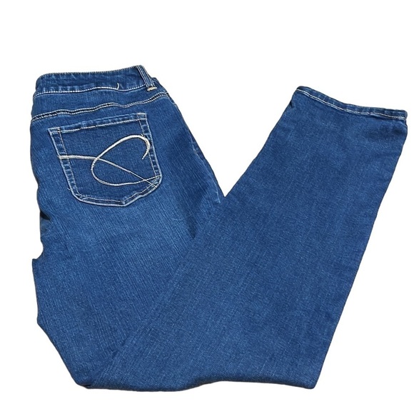 Chico’s platinum Denim high rise straight Leg Jeans - Picture 1 of 7
